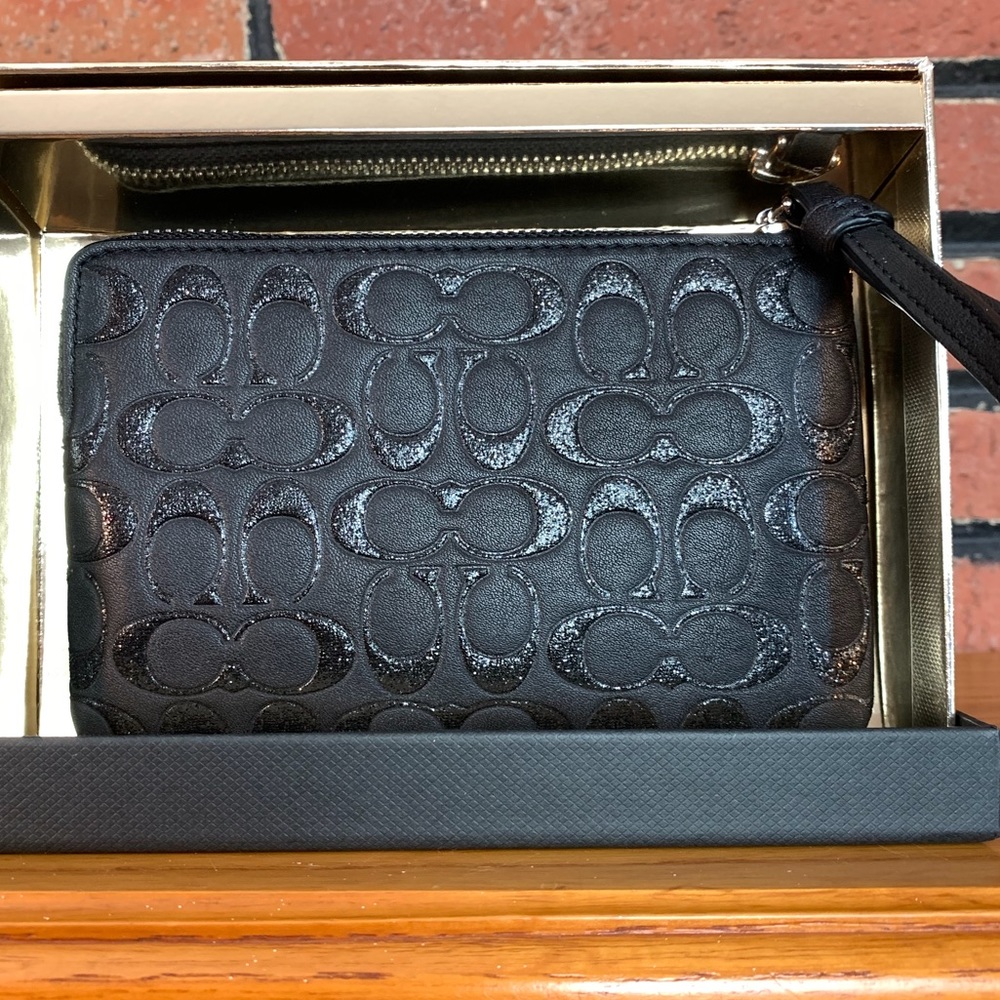 Coach Corner Zip Wristlet - Picture 4 of 7